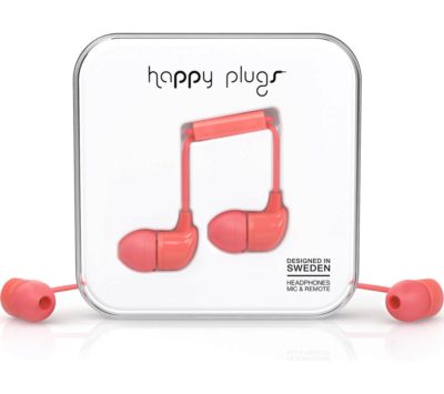 HAPPY PLUGS Headphones - Coral HAPPY PLUGS Headphones - Coral